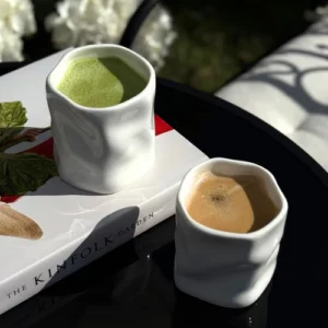 Diamond keramieken mok | 2 stuks | Wit