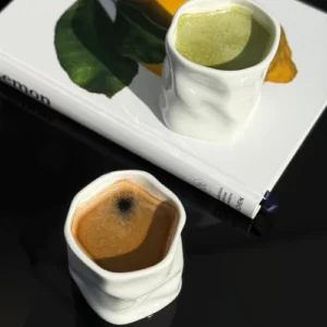 Diamond keramieken mok | 2 stuks | Wit