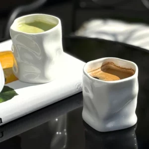 Diamond keramieken mok | 2 stuks | Wit