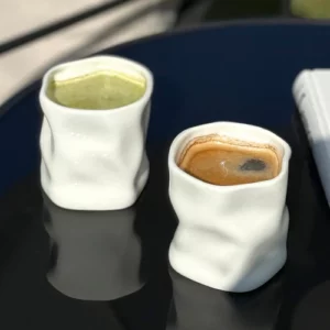 Diamond keramieken mok | 2 stuks | Wit