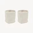 Diamond keramieken mok | 2 stuks | Beige