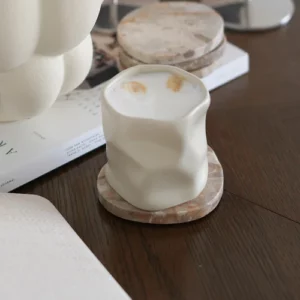 Diamond keramieken mok | 2 stuks | Beige