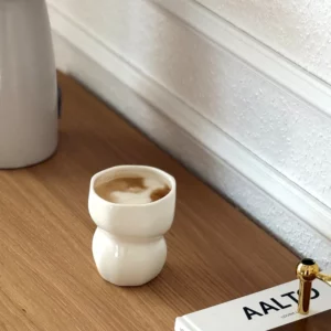 Organic keramieken mok | 2 stuks | Wit