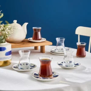 Karaca Iznik theeglazen set | 12-delig voor 6 personen