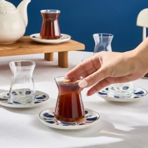 Karaca Iznik theeglazen set | 12-delig voor 6 personen