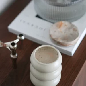 Wave keramieken mok | 2 stuks | Beige