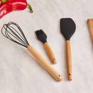 Karaca Burby 14-delige messen en keukengerei set | Zwart