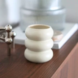 Wave keramieken mok | 2 stuks | Beige