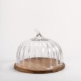 Pompoen borosilicaat acacia houten taartplateau | 30,5 cm