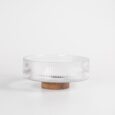 Acacia ripple glazen schaal | 26 cm