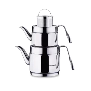 Korkmaz Nostaljia midi rvs theepot | 0,9 + 1,6 L