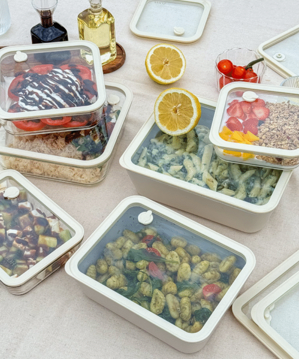 Vershoudbakjes voordeelset | 12-delig | Incl. houders | Transparant