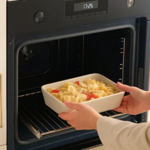 Vershoudbak rechthoekig | 2650 ml | Keramische coating | Beige