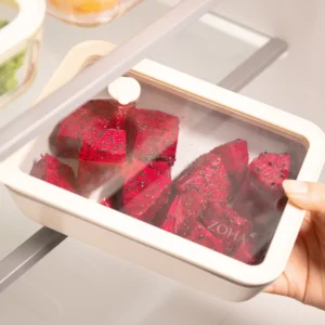 Vershoudbak rechthoekig | 2650 ml | Keramische coating | Beige