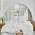 Karaca Home 4 Element tweepersoons dekbedovertrekset | Wit 