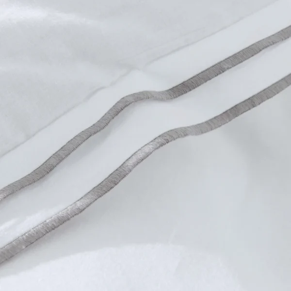 Karaca Home White Collection Victoria tweepersoons dekbedovertrekset | Grijs