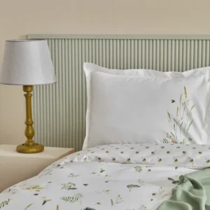 Karaca Home Herbal tweepersoons dekbedovertrekset | Groen-wit