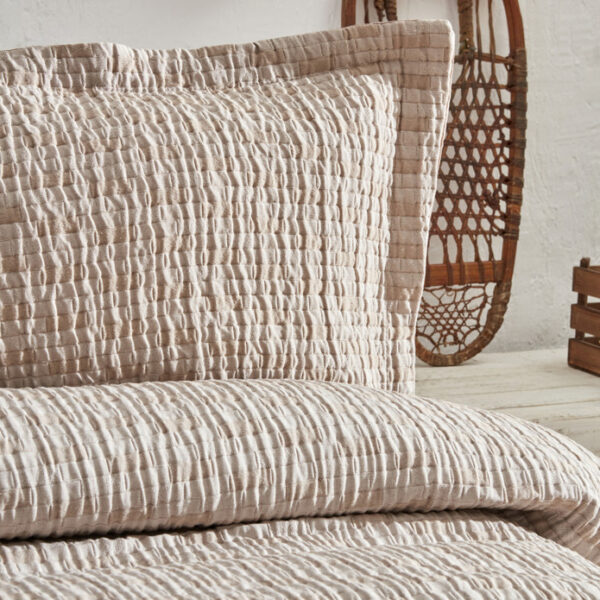 Karaca Home Loretta tweepersoons bedsprei set | Beige