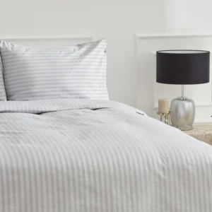 Karaca Home Josef satijnen tweepersoons dekbedovertrekset | Grijs