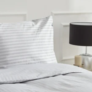 Karaca Home Josef satijnen tweepersoons dekbedovertrekset | Grijs