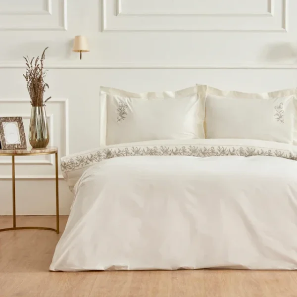 Karaca Home Maisa tweepersoons dekbedovertrek | Beige