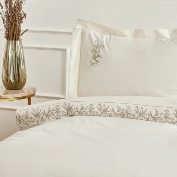 Karaca Home Maisa tweepersoons dekbedovertrek | Beige