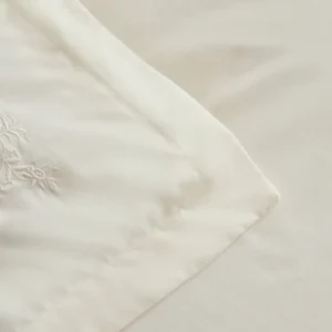 Karaca Home Talia tweepersoons dekbedovertrek | Geborduurd | Wit