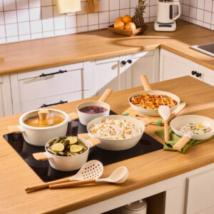 Karaca Swiss Crystal Almond Cream | 12-delige pannenset