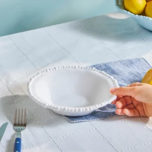 Karaca Perla Melamine pastakom 22 cm | Wit