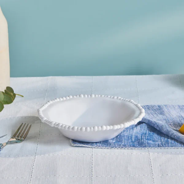 Karaca Perla Melamine pastakom 22 cm | Wit