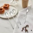 Karaca Boreas rvs latte lepels | 4 stuks | Zilver