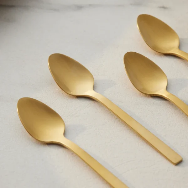 Karaca Sedir rvs theelepels | 6 stuks | Goud