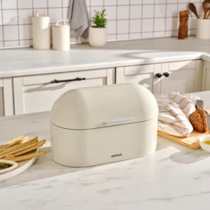 Karaca Dustin metalen broodtrommel | Creme