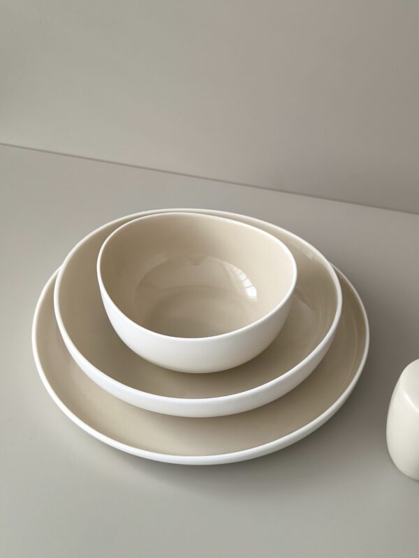 Bricard Colmar serviesset 27-delig | wit-taupe