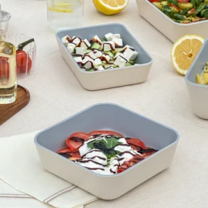 Vershoudbak vierkant | 1150 ml | keramische coating | Beige