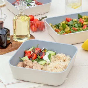 Vershoudbak vierkant | 1940 ml | keramische coating | Beige