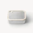 Vershoudbak vierkant | 1150 ml | Beige-transparant