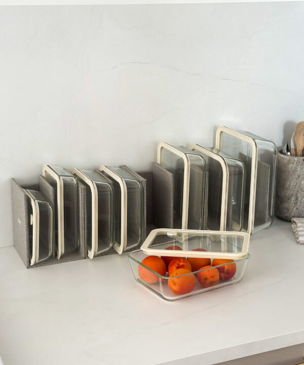 Vershoudbakjes voordeelset | 12-delig | Incl. houders | Transparant