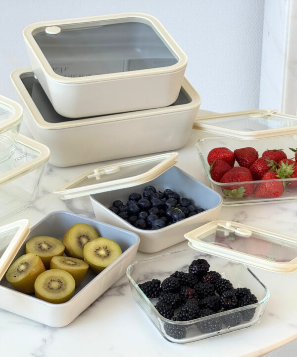 Vershoudbakjes voordeelset | 12-delig | Incl. houders | Transparant