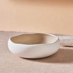 Karaca Cupid saladekom | 23 cm | Beige-wit