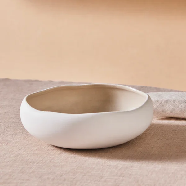 Karaca Cupid saladekom | 23 cm | Beige-wit