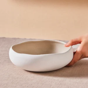 Karaca Cupid saladekom | 23 cm | Beige-wit