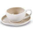 Bricard Barles koffiekopjes beige-wit | 12-delige set | 225 ml
