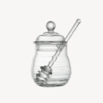 Glazen honingpot met lepel | 280 ml
