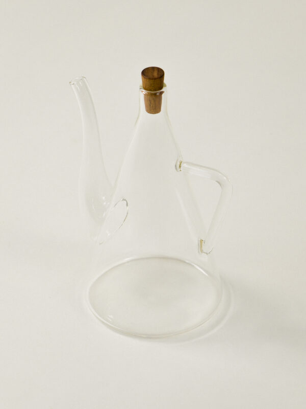 Soledo borosilicaat glazen oliefles met acacia dop | 500 ml