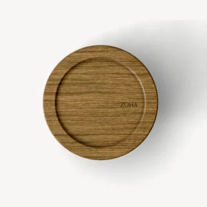 Glazen vershoudbakje met acaciahouten deksel rond | 650 ml