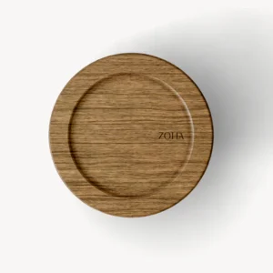 Glazen vershoudbakje met acaciahouten deksel rond | 950 ml