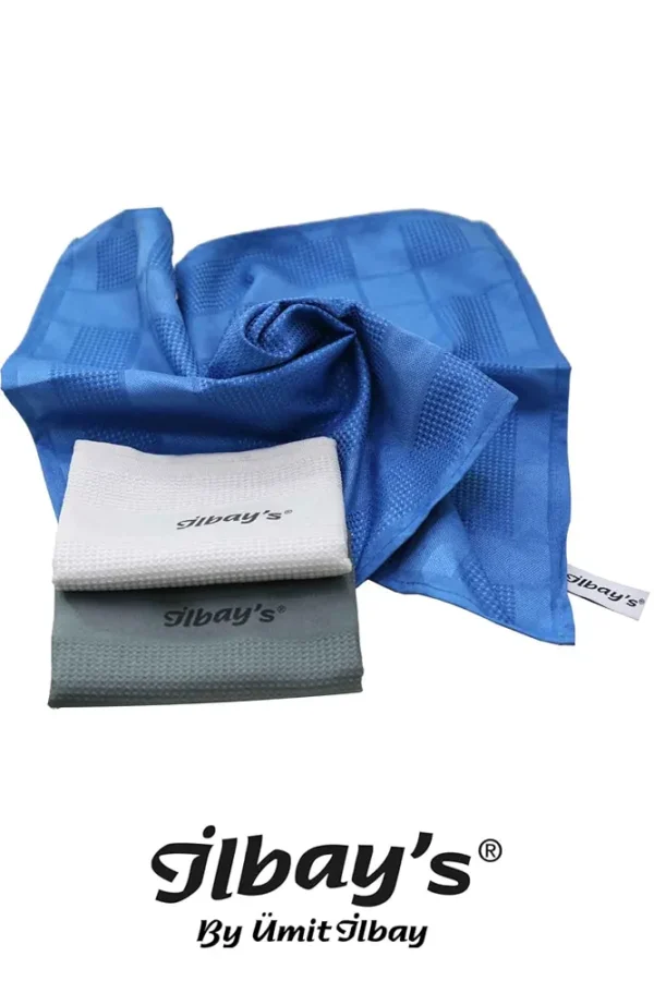 Ilbay’s wonderdoeken – Premium microvezeldoeken | 3 stuks | Blauw