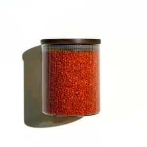 Stripe voorraadpotten met acaciadeksel bundel | 16-delig