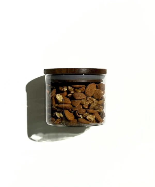Voorraadpot classic met acaciahouten deksel | 2 stuks | 450 ml